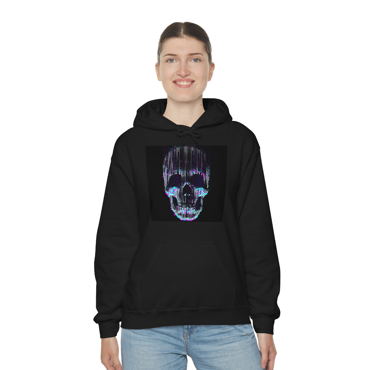 Unisex Heavy Blend™ Hooded Sweatshirt-Glowing Skull