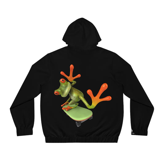 Men's Full-Zip Hoodie- Skater Frog
