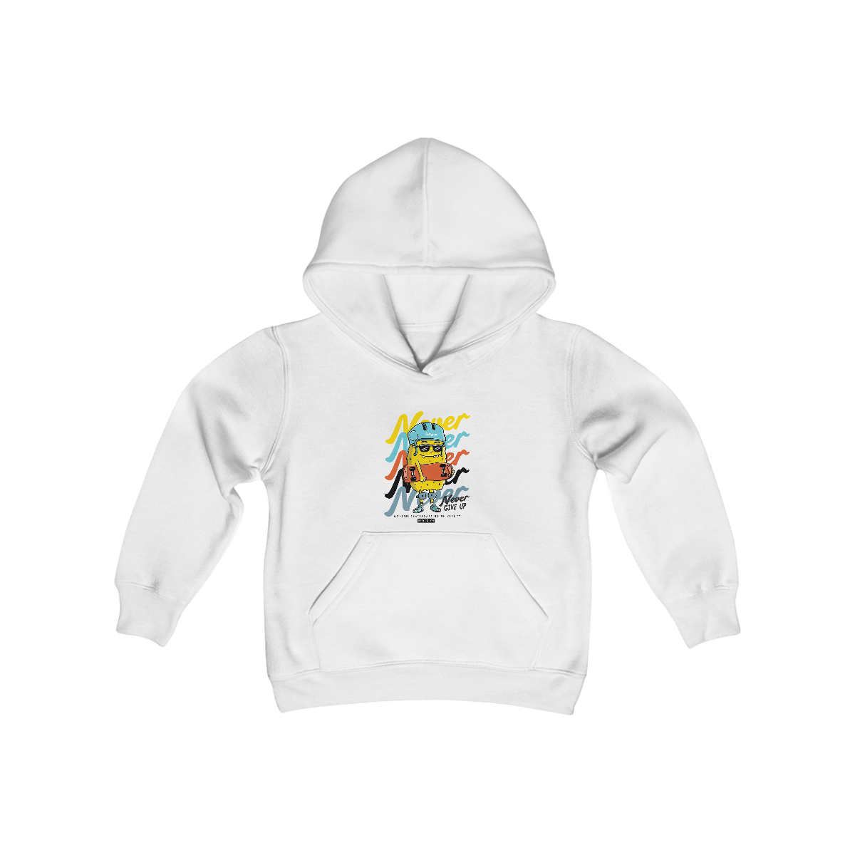 Youth Heavy Blend Hooded Sweatshirt-Never Never