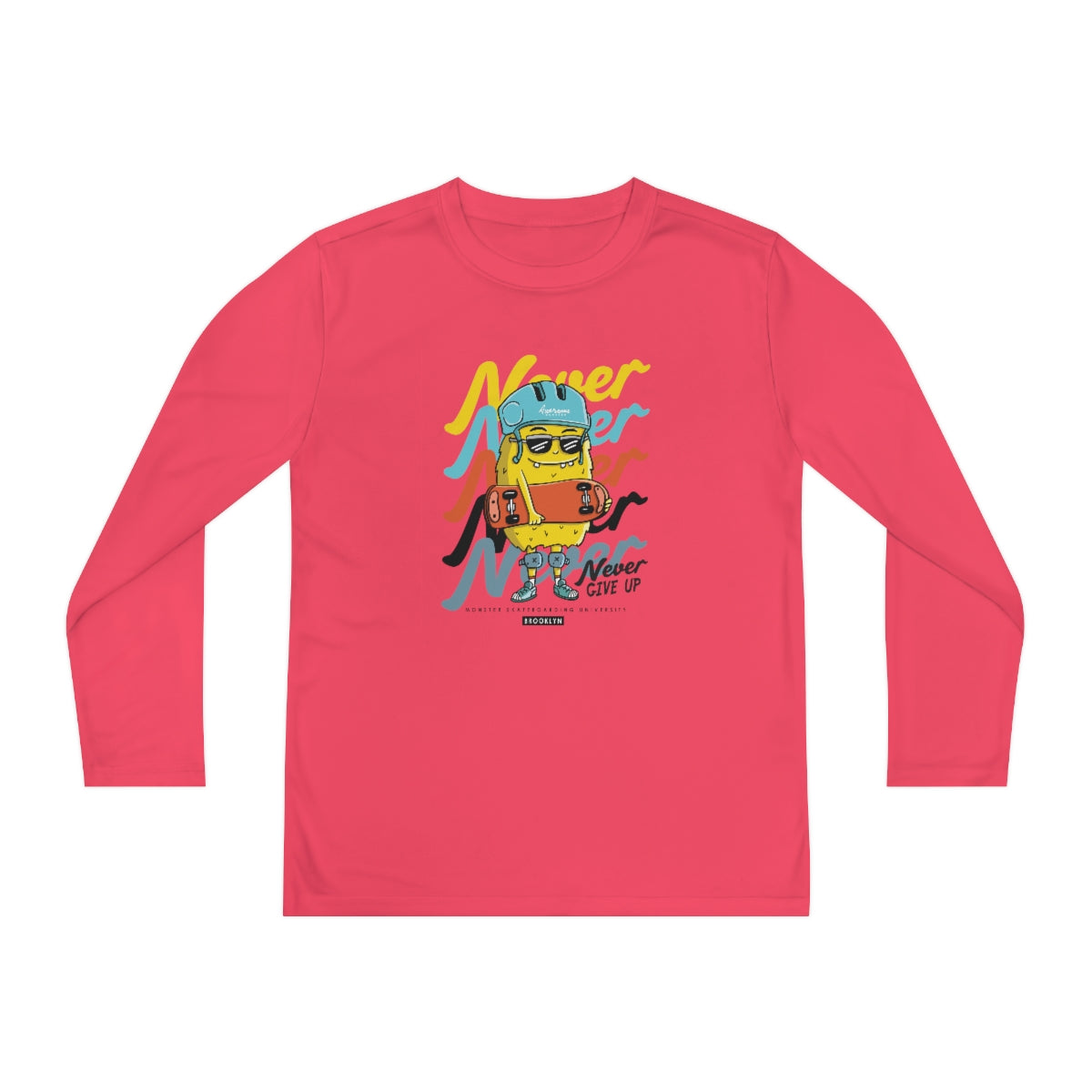 Never Never-Youth Long Sleeve Competitor Tee