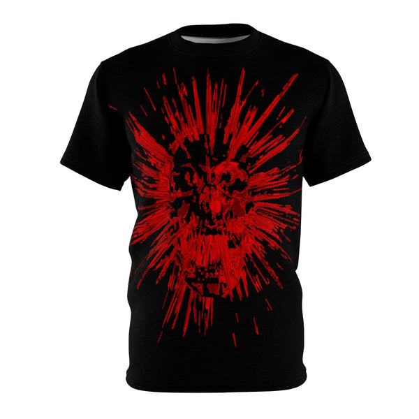 Unisex T-Shirt-Spike Red Skull