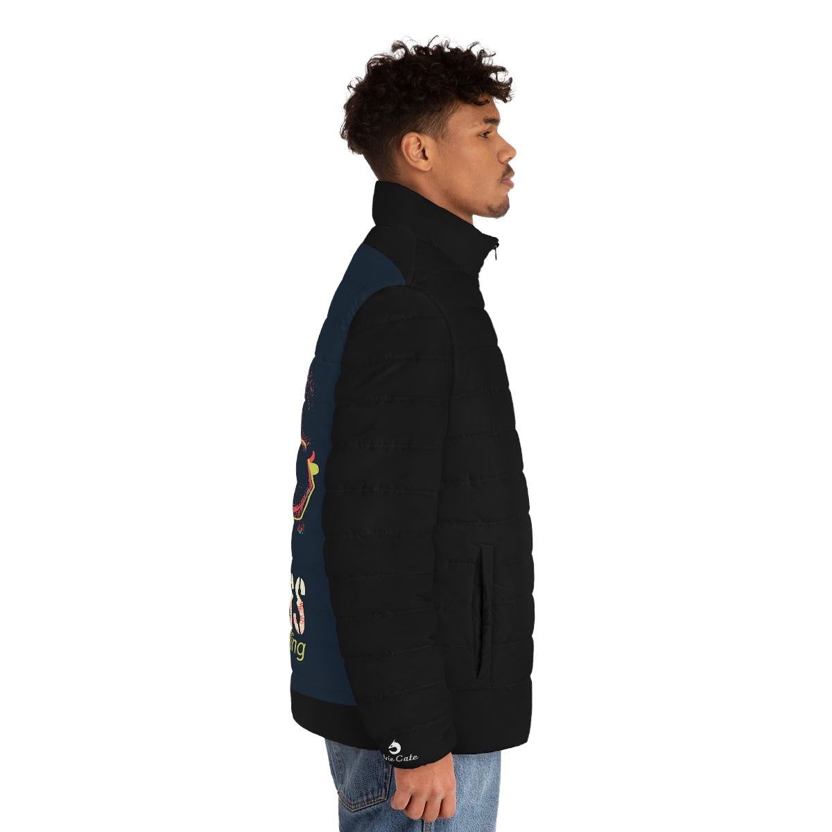 Men's Puffer Jacket- Wilderness Skull