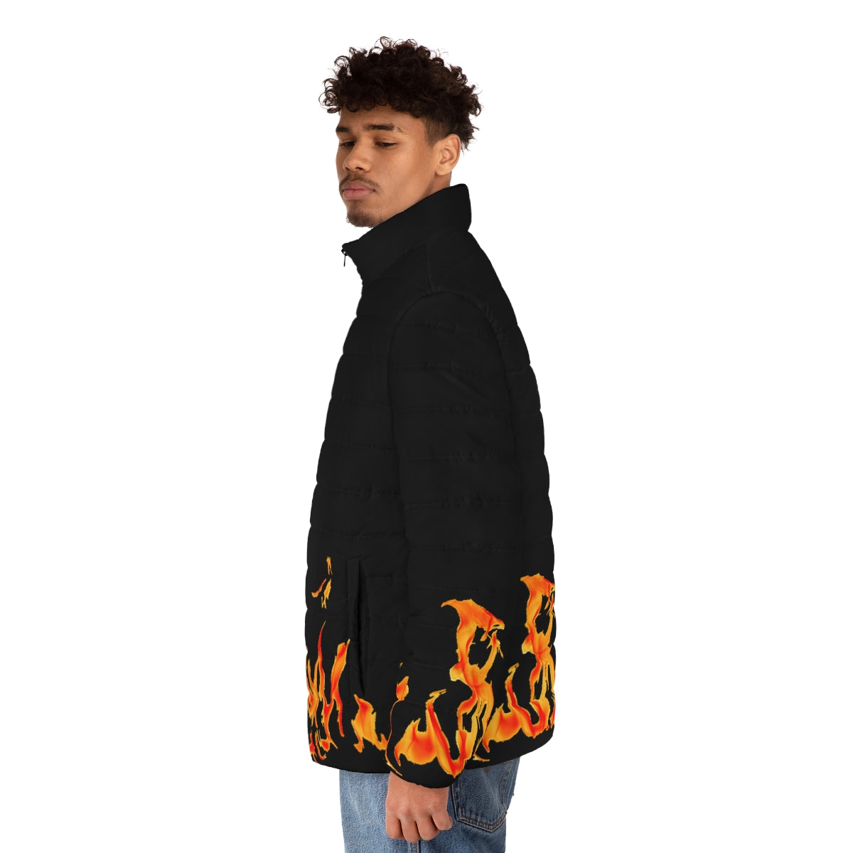 Men's Puffer Jacket-On Fire