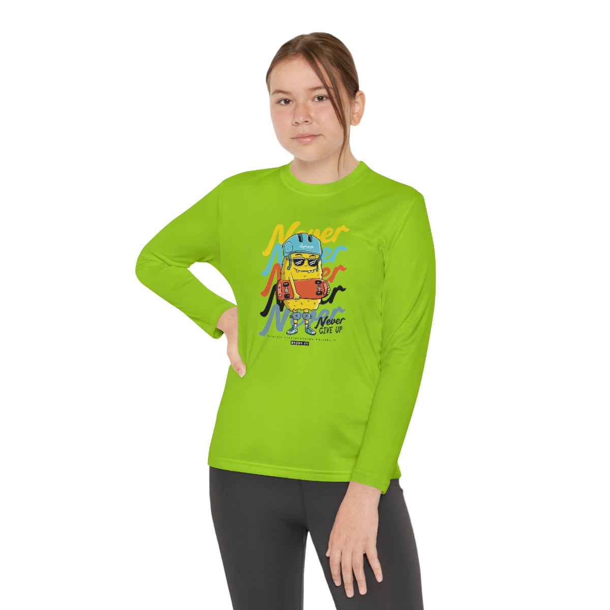 Never Never-Youth Long Sleeve Competitor Tee