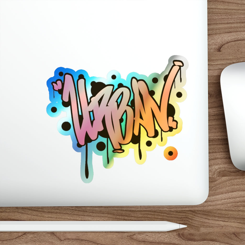 Holographic Die-cut Stickers-Urban