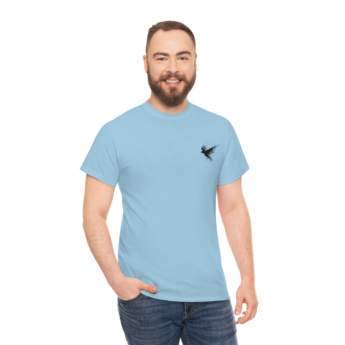 Unisex Heavy Cotton Tee-Crow