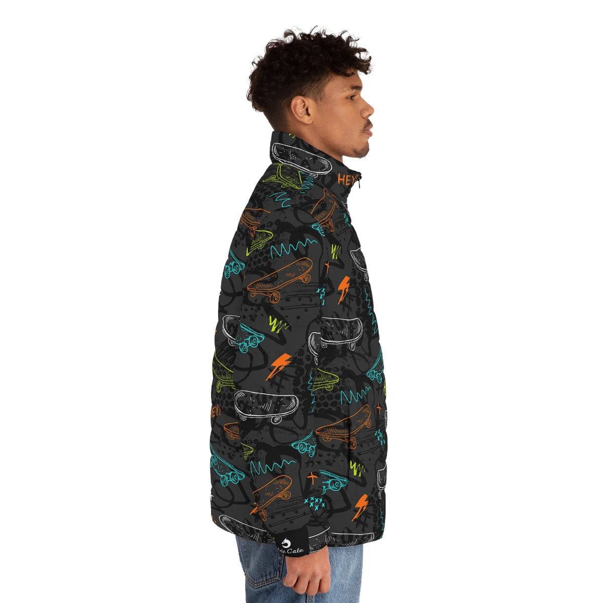 Men's Puffer Jacket- Skateboard