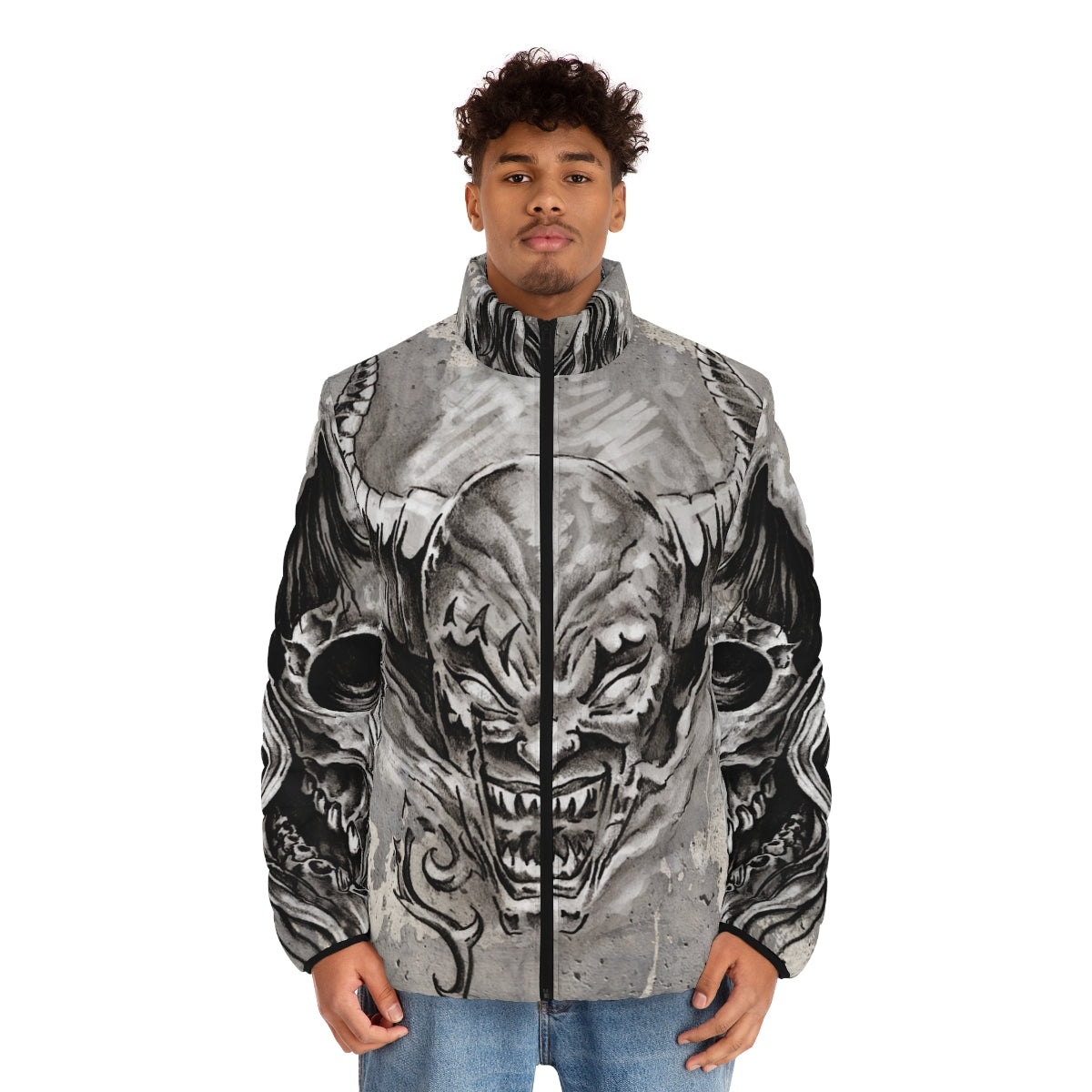 Men's Puffer Jacket- Demons