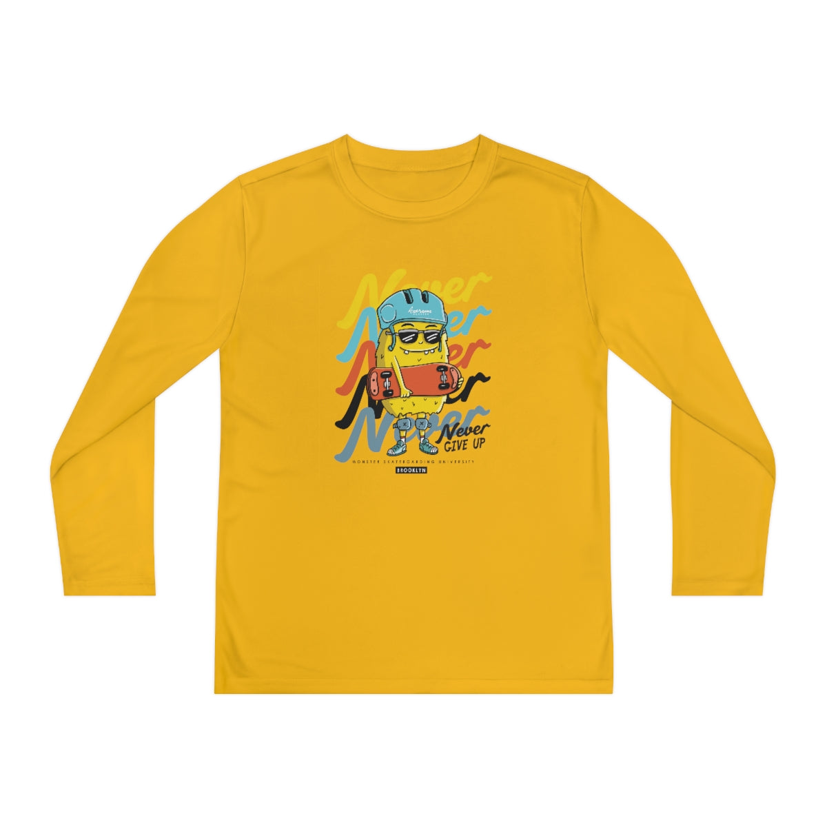 Never Never-Youth Long Sleeve Competitor Tee