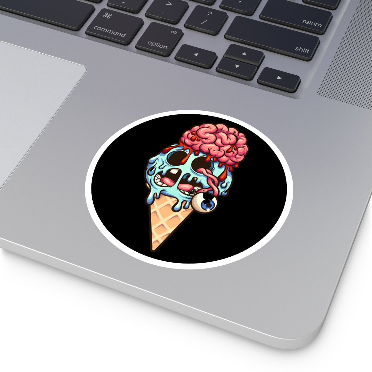 Round Stickers, Indoor\Outdoor-Apocalypse Ice Cream