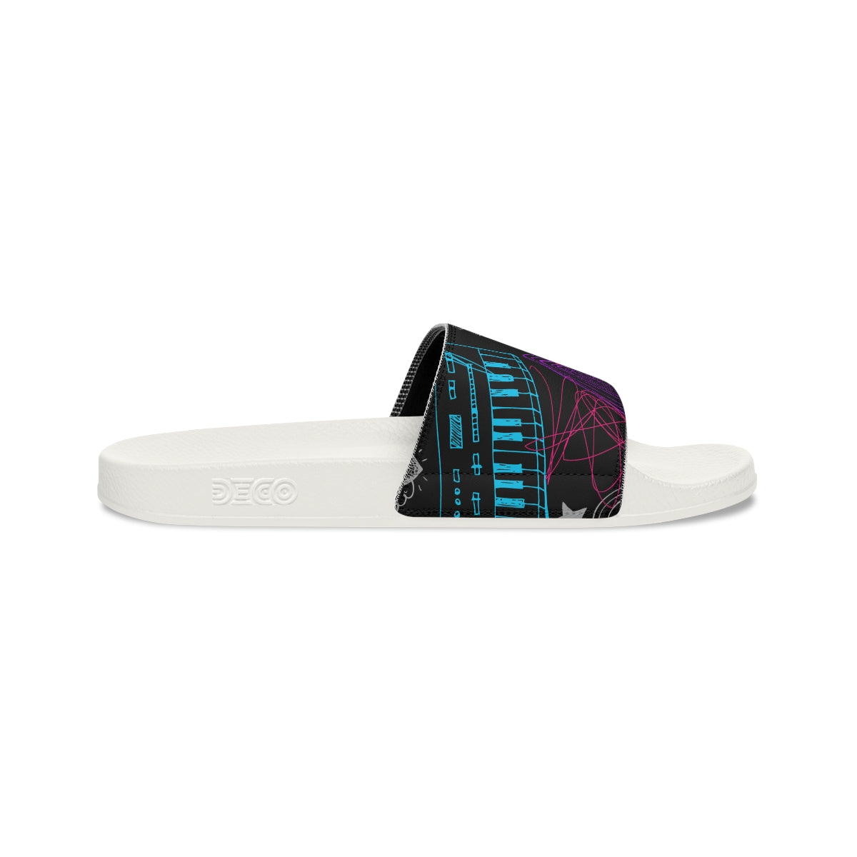 Music Graphic-Women's Slide Sandals