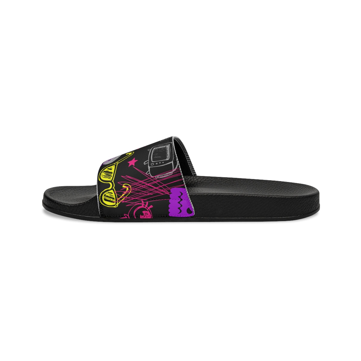 Music Graphic-Women's Slide Sandals