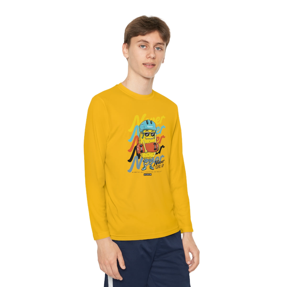 Never Never-Youth Long Sleeve Competitor Tee