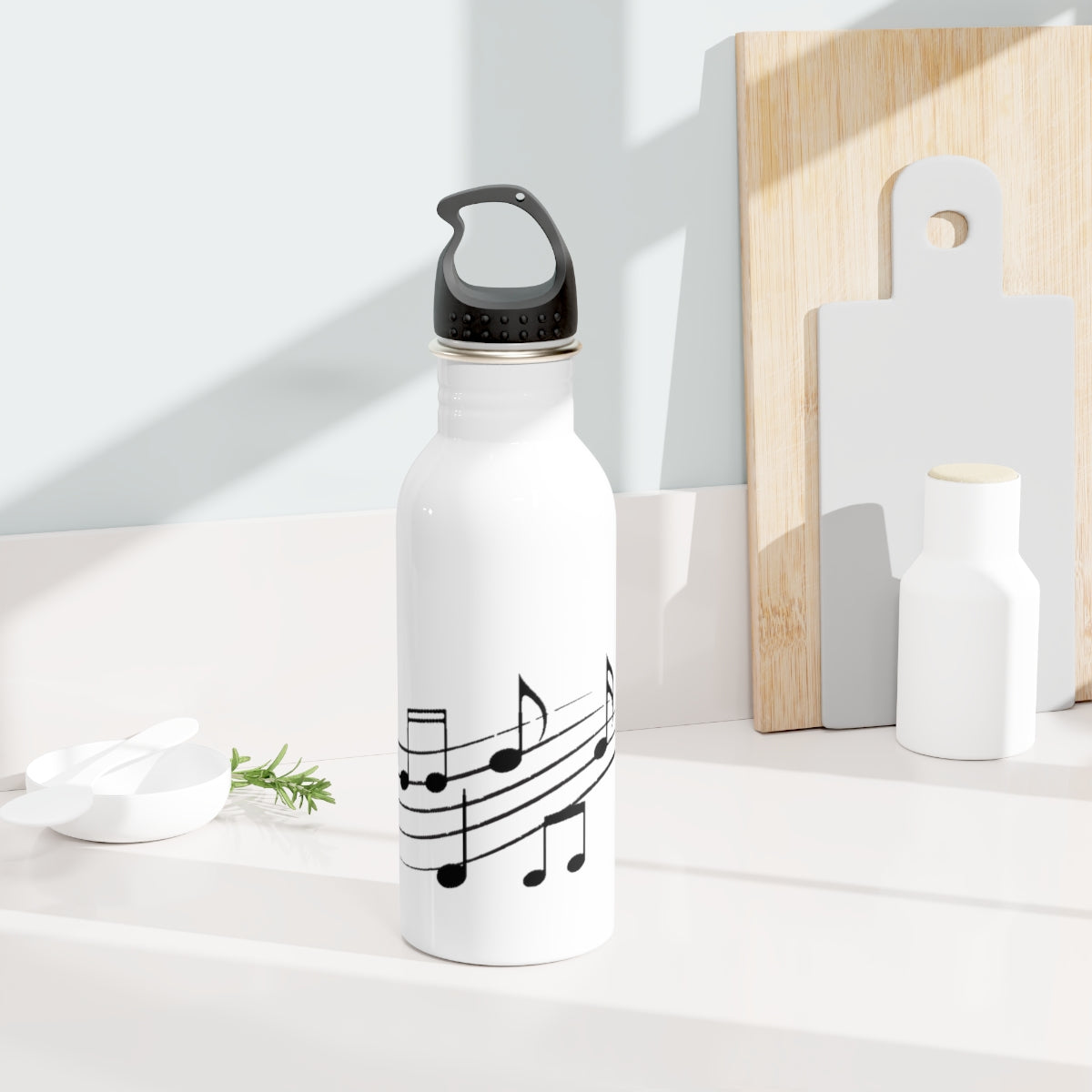 Stainless Steel Water Bottle- Music