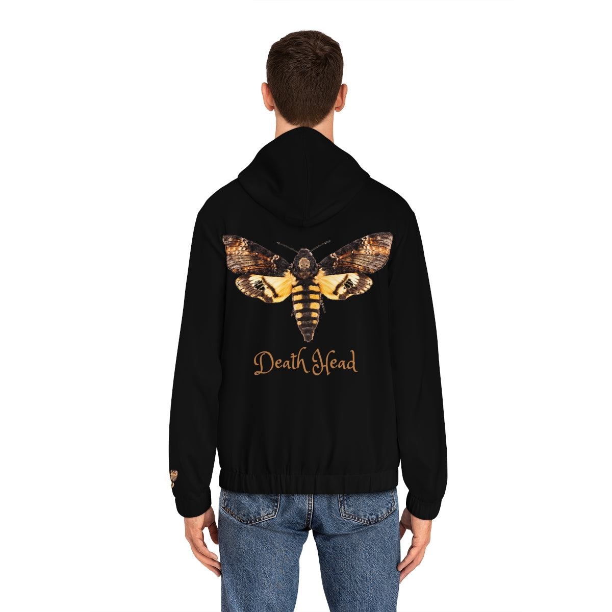 Men's Full-Zip Hoodie-Death Head Moth