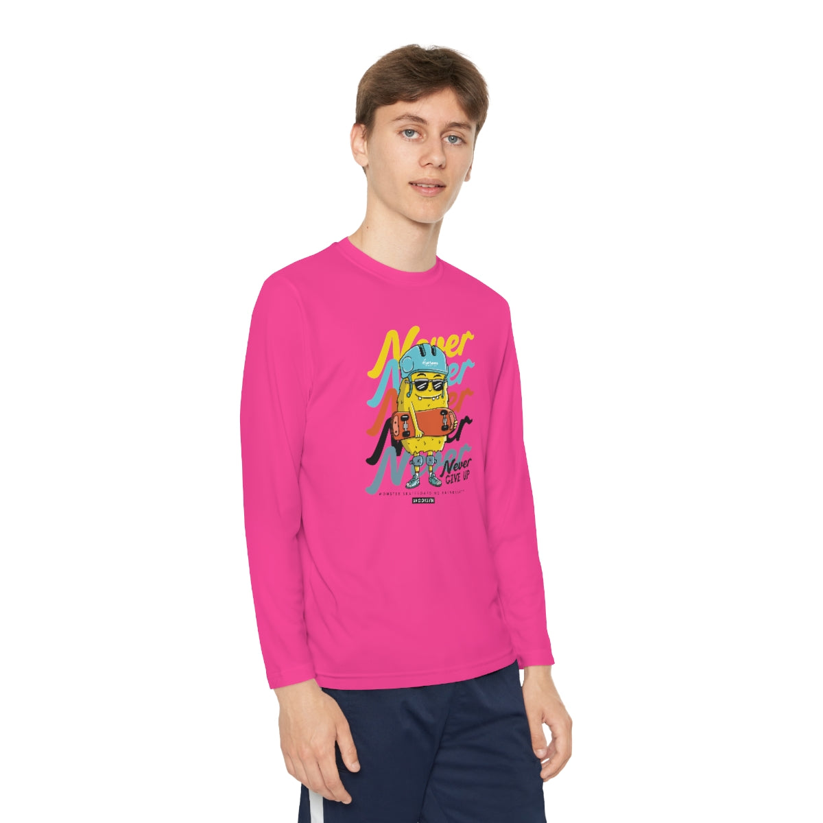 Never Never-Youth Long Sleeve Competitor Tee