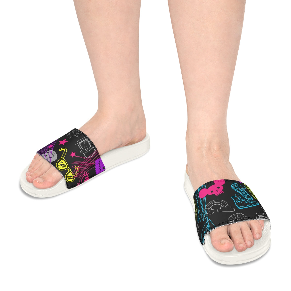 Music Graphic-Women's Slide Sandals