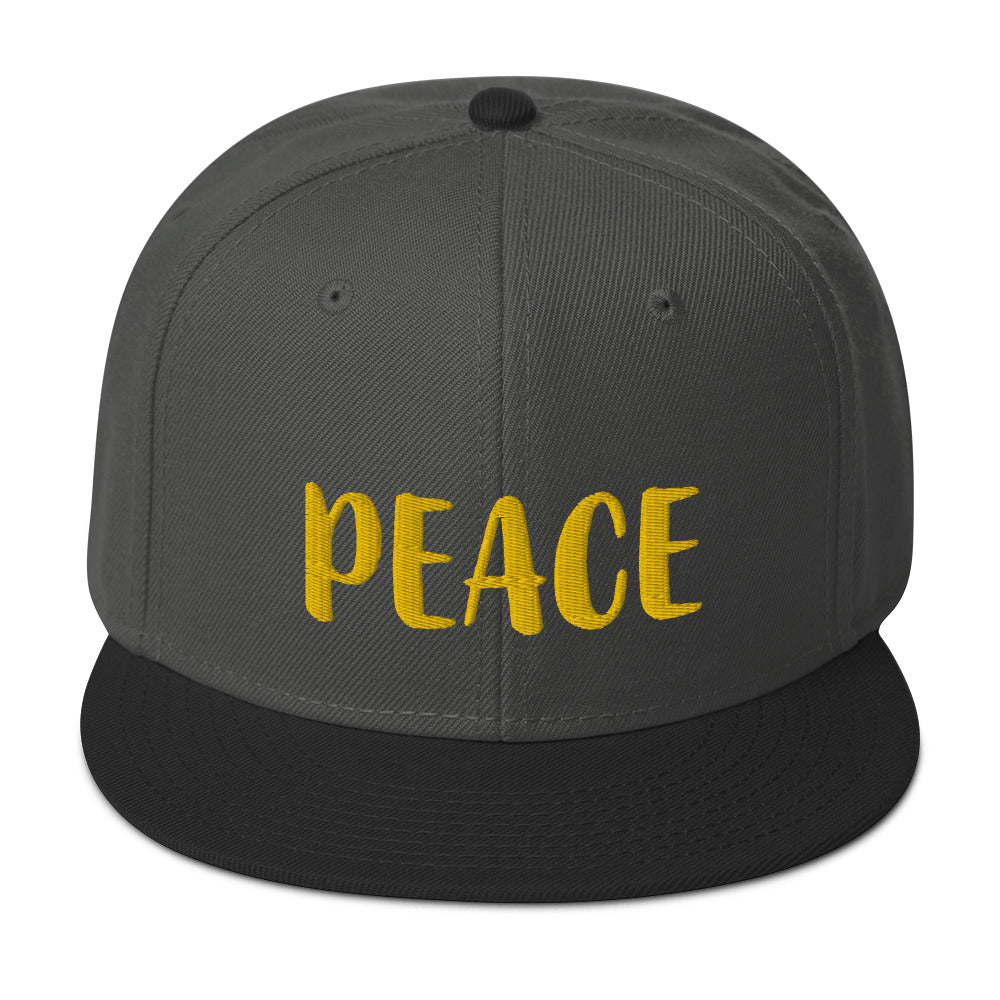 Peace Out Snapback Hat by AC