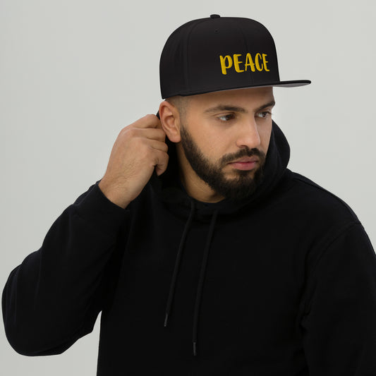 Peace Out Snapback Hat by AC