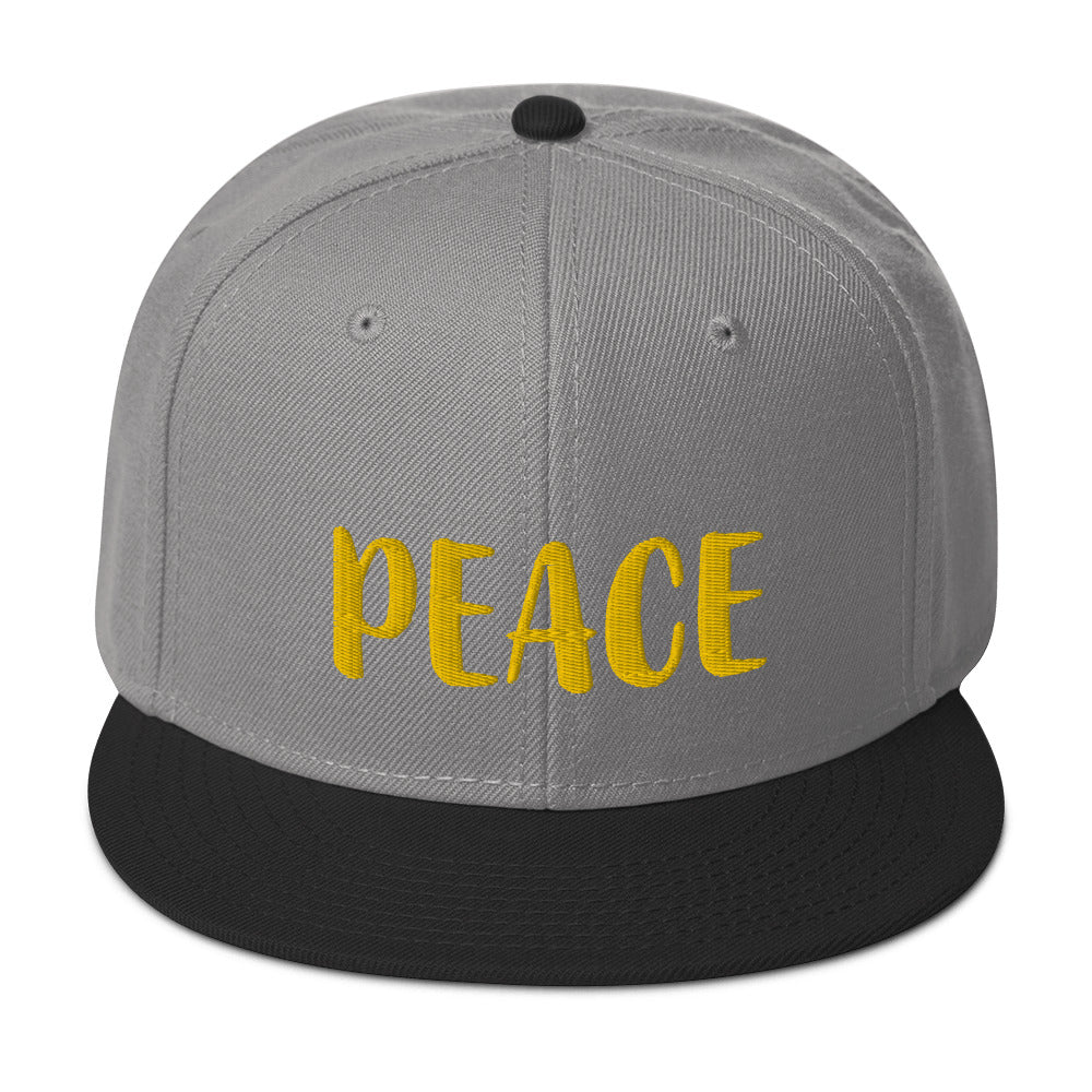 Peace Out Snapback Hat by AC