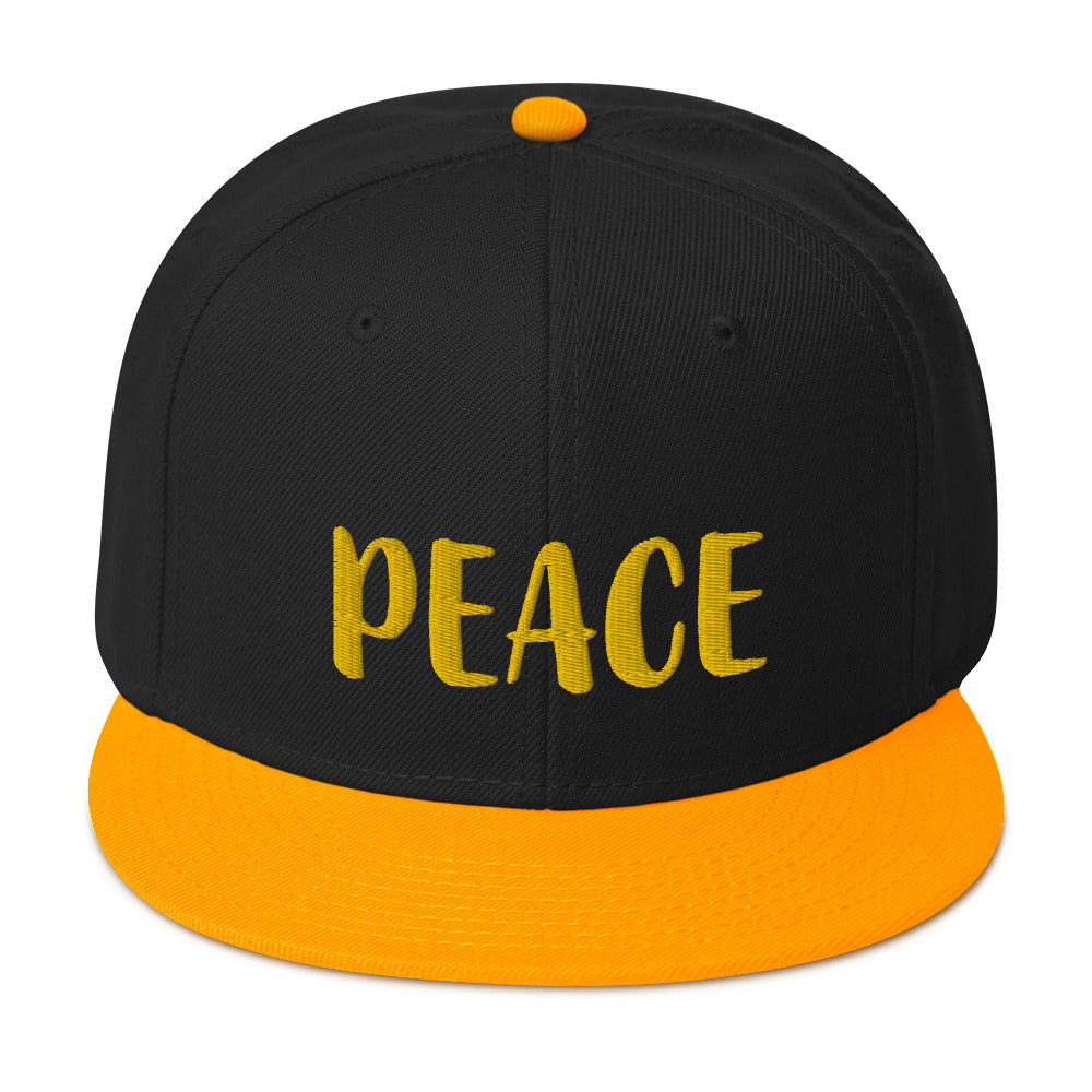 Peace Out Snapback Hat by AC