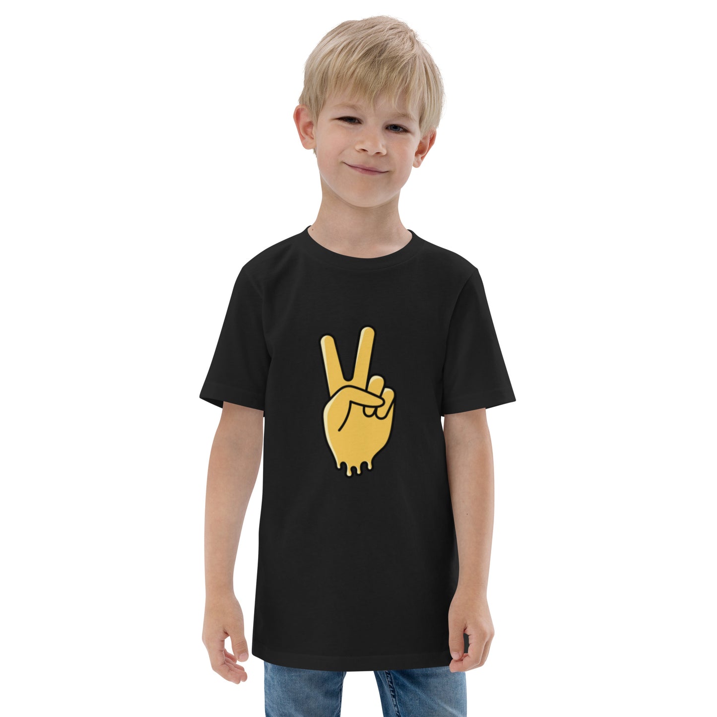 Youth jersey t-shirt-Peace Out