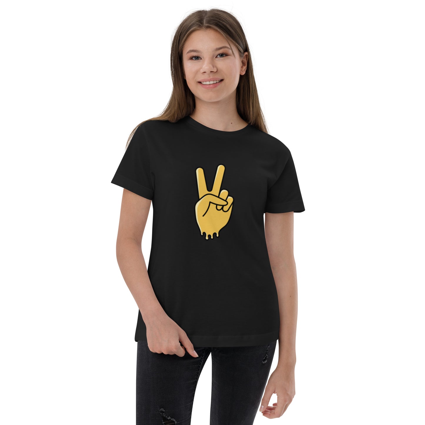 Youth jersey t-shirt-Peace Out